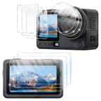Lens & Screen Protector for DJI Osmo Action 6 - 9H Tempered Glass Camera Anti-scratch Glass Film HD Clear Accessories Set