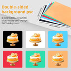 Lightdow LED photo light box studio tent 40x40x30cm, 120 LED CRI95 ring, 6 backdrops