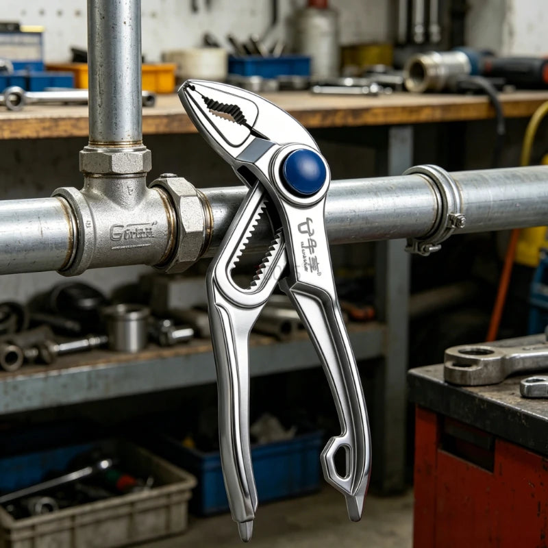 Multifunctional Mini Water Pump Plier Industrial Grade 5Inch Adjustable Pipe Wrench Universal Maintenance Installation Hand Tool