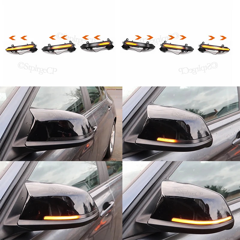For BMW F20 F21 F22 F23 F30 F31 F32 F33 F34 X1 E84 F36 i3 i3S F87 M2 1 2 3 4 Series Dynamic Blinker Turn Signal LED Mirror Light