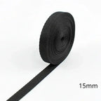 5M 10-100mm Black Nylon Webbing Tape Backpack Strap Pet Collar Safety Belt Ribbon Band DIY Bag Clothing Sewing Accessories