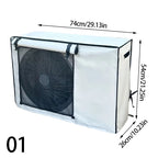 Multi-sizes Oxford Cloth AC Cover Breathable Easy To Install Durable Dirt-Proof Outdoor Use Rollup AC Cover Weather Protection