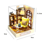 DIY Mini Wooden Dollhouse With Furniture Light Kit Doll House Casa Miniature Accessories Handmade Wooden Toys Birthday Gifts