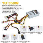 JULONGFENGBAO New ATX 350W PSU For NAS POS Cash Register Machine 180-264V 24Pin For Mini ITX Case Small 1U Flex PC Power Supply