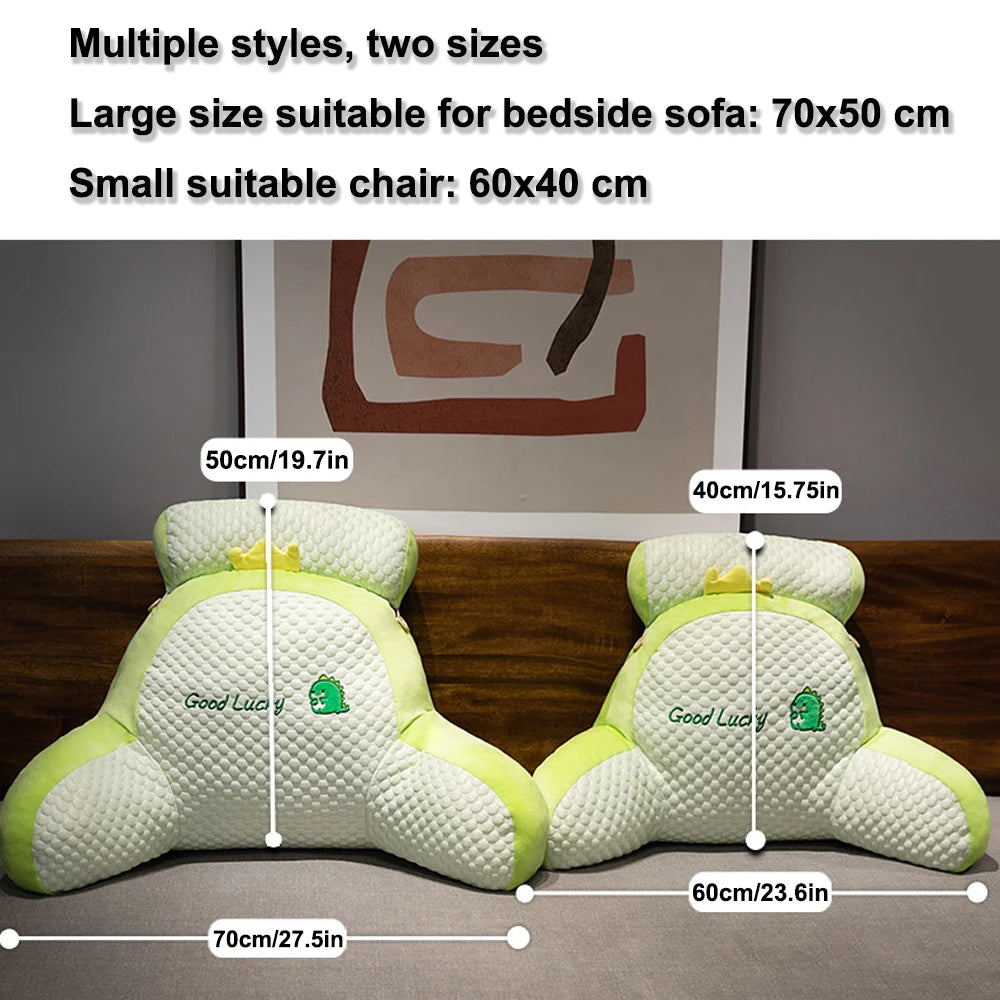 Reading Pillow for Adults, Ergonomic Back Wedge Support, with Cooling Cover for Watching TV, Gaming, Working & Recovery