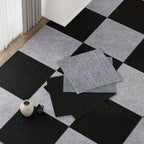 30x30cm DIY Modern Carpet Self-adhesive Anti Slip Block Fully Spread Floor Mat Bedroom Study Office Can Be Cut