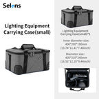 Selens 2026 Waterproof Zipper Storage Bag Photo Studio Kits Photography Equipment Hard-sheel Liner High Capacity Camera Lens Bag