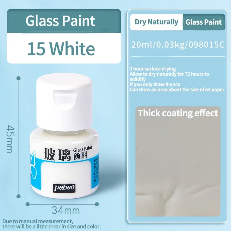 Waterproof Glass Paint 20/25ml Sun-Resistant Acrylic Paints For Artist Drawing Painting Pigment Hand Painted Glass Paint DIY