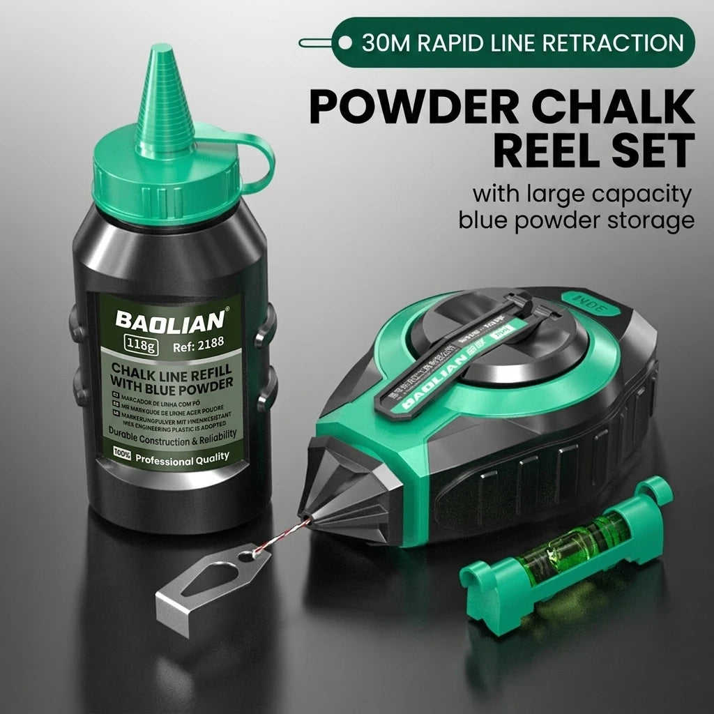 3pcs Handheld Scriber Line Marker Tool Set, Green