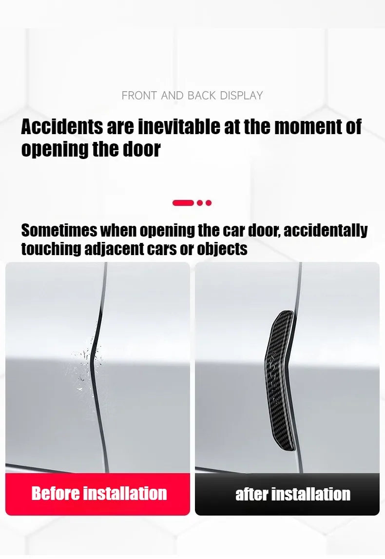 4PCS for Tesla Model 3/Y 2025 2026 Door Protector Strip Anti-Collision Door Side Edge Protection Sticker Guard Exterior Accessor
