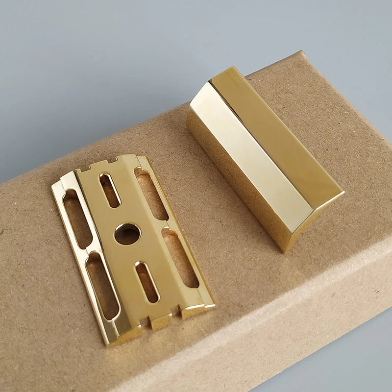 Dscosmetic CNC Brass safety razor V92 V95 Double cap
