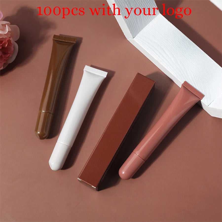 Private Label Lip Oil Custom Logo 10ml Polypeptide Colored Lip Balm Arnica Lipgloss Super Moisturizing Gel Plumping Makeup Hose