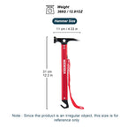 Widesea Aluminum Alloy Camping Nail Hammer Strong Durable Easy to Carry Multifunctional Hammer for Outdoor Tent Staking Backpack