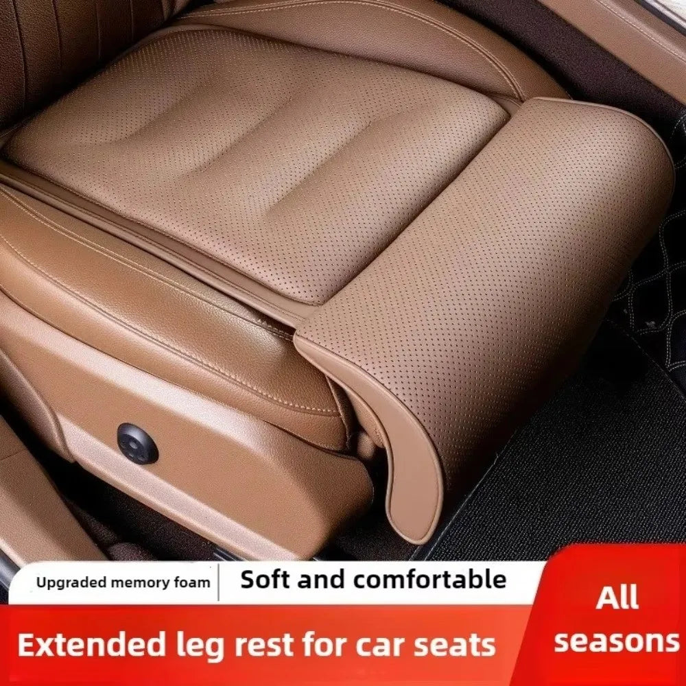 Universal Suede Cover Memory Foam Leg Support Thick Padding Non-slip Car Seat Cushion Adjustable Seat Extender