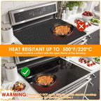 Silicone Induction Cooktop Mat Non-Slip Electric Stove Top Cover Protector 52x78cm 1pc