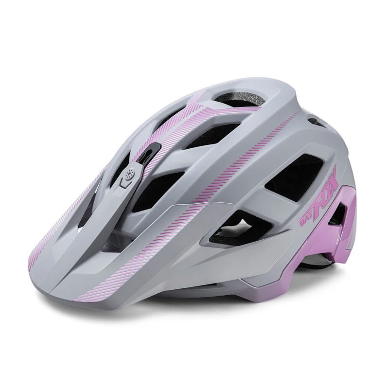 BATFOX MTB Cycling Helmet with GoPro Mount, Comfort Liner, M/L 55-62cm, Multi-Color