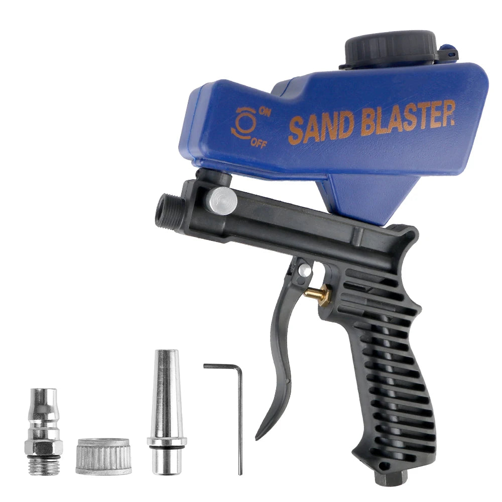 Rust Blasting Device Gravity Sandblasting G un Adjustable Blasting Machine Pneumatic Sandblasting Set
