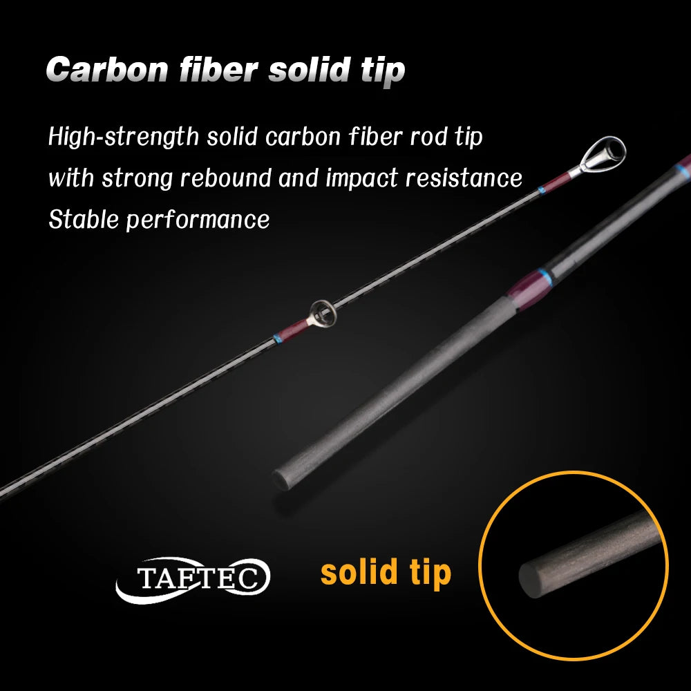 Predator 1.8/1.98m 6.5 feet portable carbon MH power slow jigging rod 3 sections solid tip off shore FUJI rings boat fishing rod