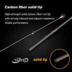 Predator 1.8/1.98m 6.5 feet portable carbon MH power slow jigging rod 3 sections solid tip off shore FUJI rings boat fishing rod
