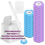 Disposable Toilet Brush Cleaner WC Replacement Sponge Pad Toilet Cleaning Brush Refills Bathroom Cleaning Accessories