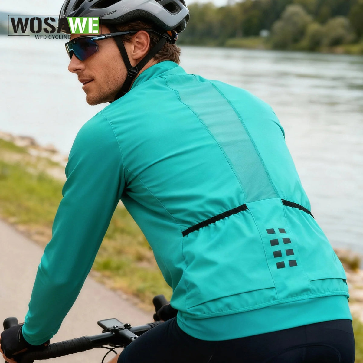 WOSAWE Cycling Jackets Summer Breathable Bicycle Jackets Windbreaker Riding Outdoor Sunscreen Riding Equipment