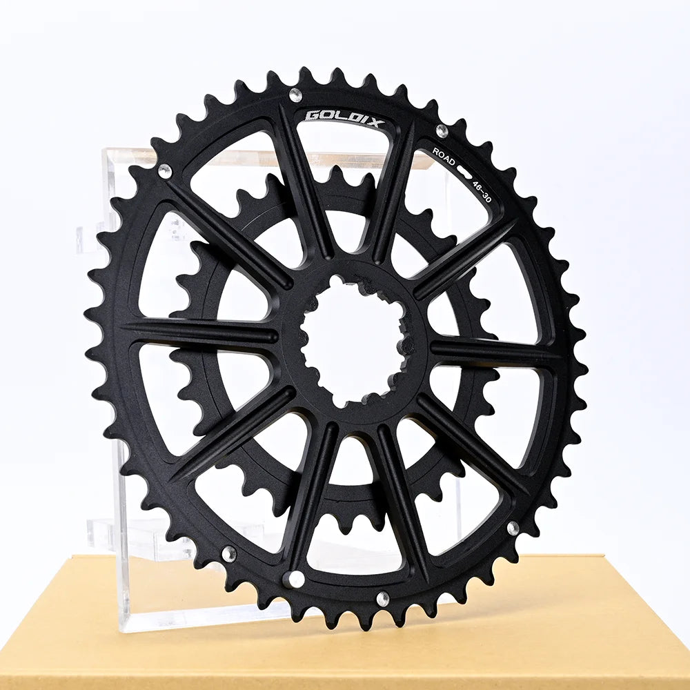 GOLDIX 53-39T 52-36T 50-34T 48-32T 46-30T specification road bicycle crankset chainring suitable for SHIMANO and SRAM 10 11S 12S