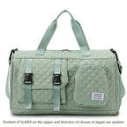 Durable Nylon Travel Duffle Bag, Portable Sports Gym Bag for Overnight Trips Shoulder Duffel Training Bag, Spacious Argyle