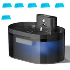2.2L Automatic Pet Water Fountain for Cats & Dogs, Silent Induction Sensor, Rectangle