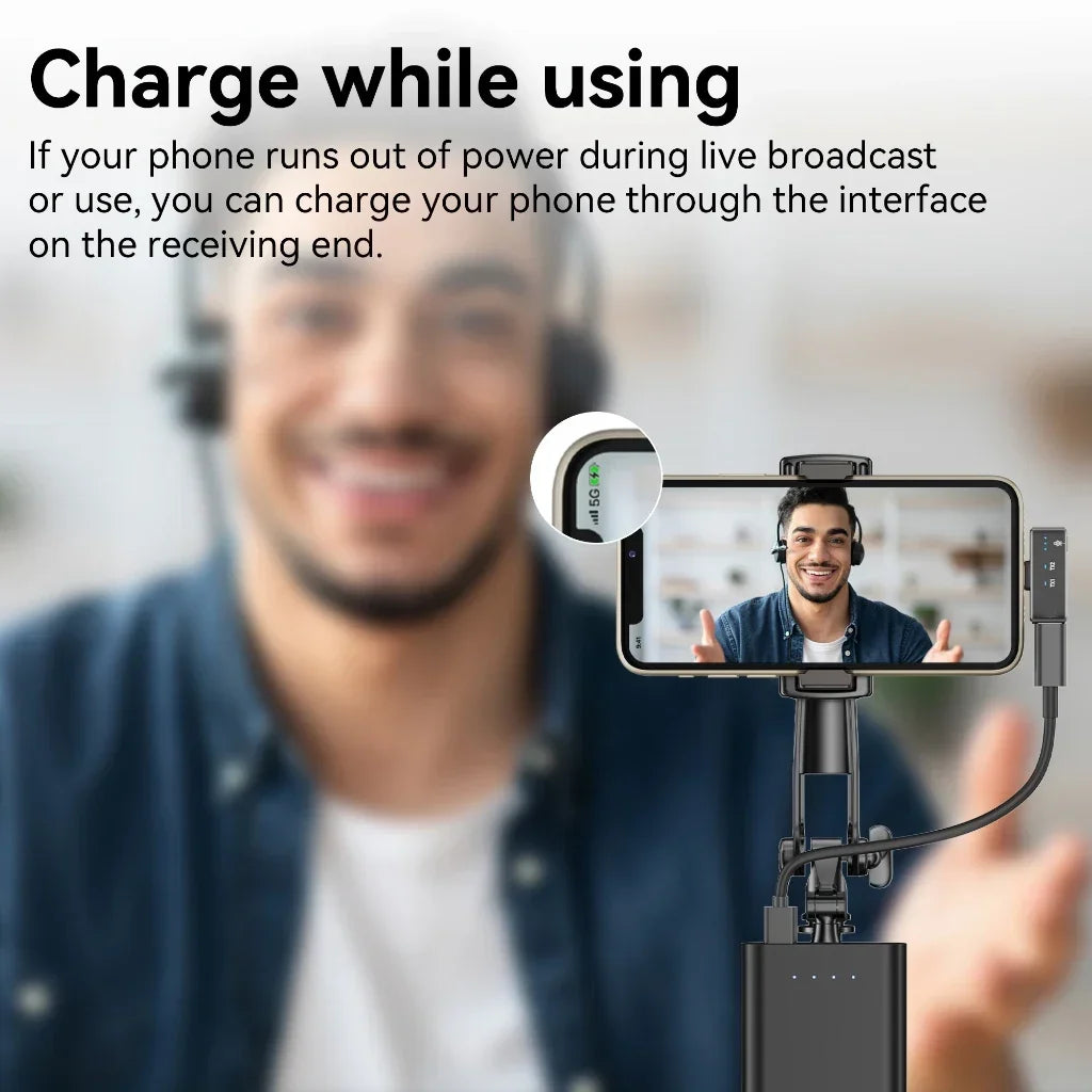 Lenovo Magnetic Wireless Lavalier Microphone 100M Noise Reductionfor with Charging Box Professional Microphone for Recording