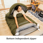 BISINNA Camping Winter Sleeping Bag Lightweight Warm Envelope Backpacking Sleeping Bag for Travel Hiking 1.8kg