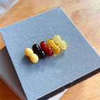 5-Pack Amber Plastic Thread Clasps Safety Bead Connector Clasp for Closure Necklace/diy Jewellery Hidden Buckle for Jewelry