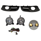 Car LED Fog Lights Fog Lamp cover For Toyota Corolla 2004 2005 2006 European Version Harness Wiring Cover Grille Halogen bulb