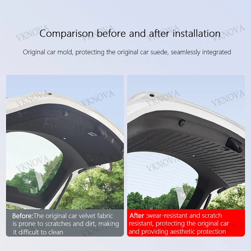 AITESLCAR For Tesla Model Y L Launch 2026 Rear Trunk Door TPE Anti-dirt Mat Trunk Tailgate Protection Pad Car Accessories