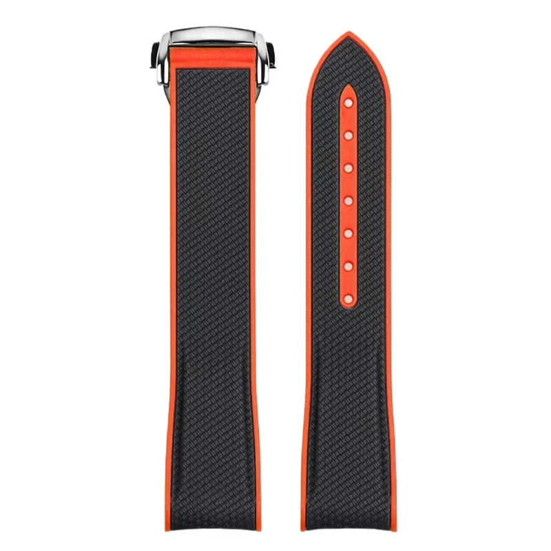Strap for Omega X Swatch Joint MoonSwatch 20mm Curved End Silicone Rubber Band for Seamaster 300 Waterproof Sport Watch Bracelet