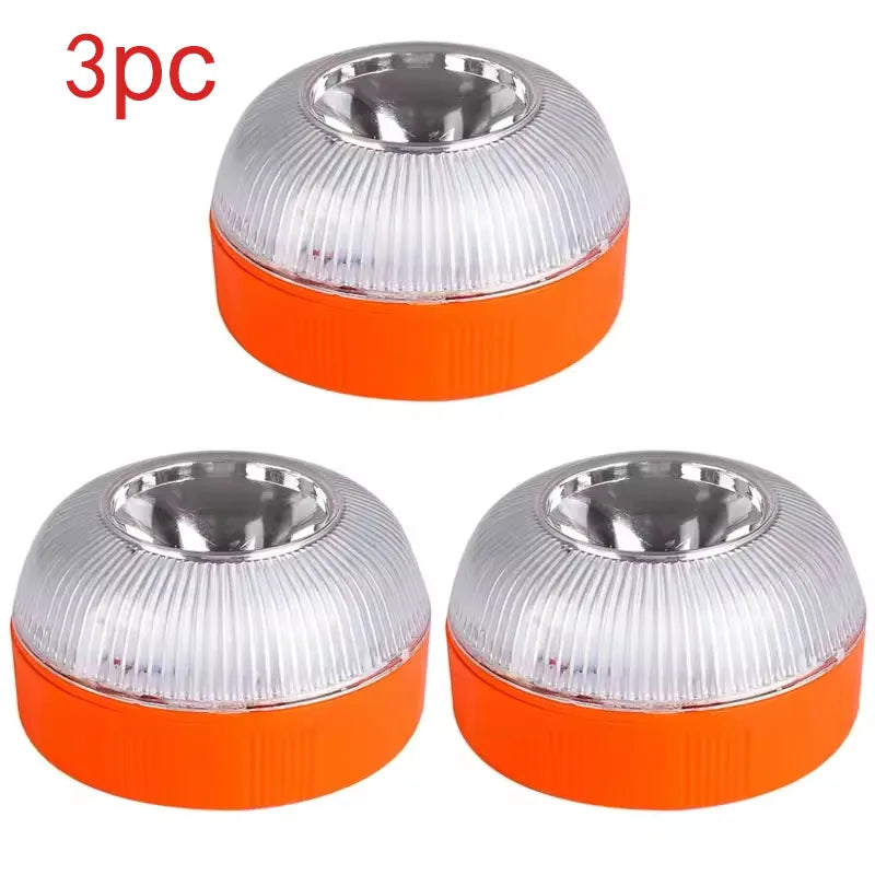 1/2/3/4PC LED Car Emergency Light Flashing Magnetic Induction Strobe Warning Portable Road Accident Safety Accessory