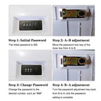 Dictionary Book Key Box Locker Money Hidden Key Safe Box with Combination Lock Cash Bill Money Coin Storage Jewellery Lock Box