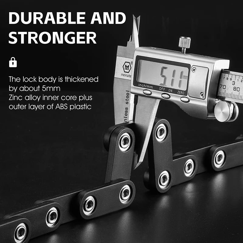 WEST BIKING Bicycle Folding Lock 4 Code Digits Anti-theft Lock Portable E-Bike Scooter Password Foldable Lock Cycling Accessorie