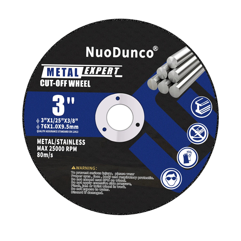 76mm Metal Cutting Disc for Angle Grinder 9.5mm Bore Cut off Wheel Stainless Steel Sanding Grinding Saw Blade for Metal