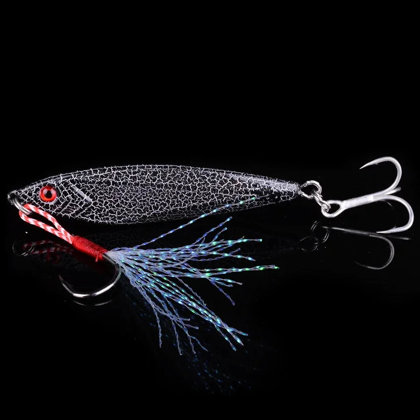 14Pcs Metal Jig VIB Fishing Lure 14G 21G 30G Sinking Lures Sea Jigs Spoon Winter Fishing Good For Fishing Jigging Hard Ice Bait