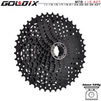 GOLDIX Black MTB Cassete 8/9/10/11/12 Speed 40/42/46/50/50T K7 8/9/10/11/12v Bicycle Freewheel Bicycle Sprocket for Shimano/SRAM