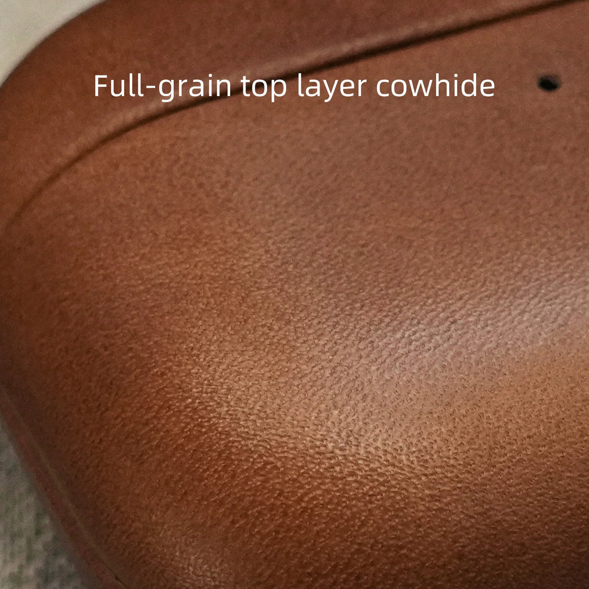 YMW Genuine Leather Case for AirPods Pro 3 Luxury Cowhide Cases Wireless Bluetooth Headset Cover