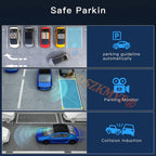 New WIFI 4Channel 360 Degree  Car Dvr 1080P Video Recorder WiFi APP Dashcam 24h Parking Monitor Rear View Camera Car Recorder