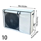 Multi-sizes Oxford Cloth AC Cover Breathable Easy To Install Durable Dirt-Proof Outdoor Use Rollup AC Cover Weather Protection