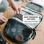 Naturehike Travel Toiletry Bag Collapsible Lightweight Storage Organizer, Black/Brown/Gray