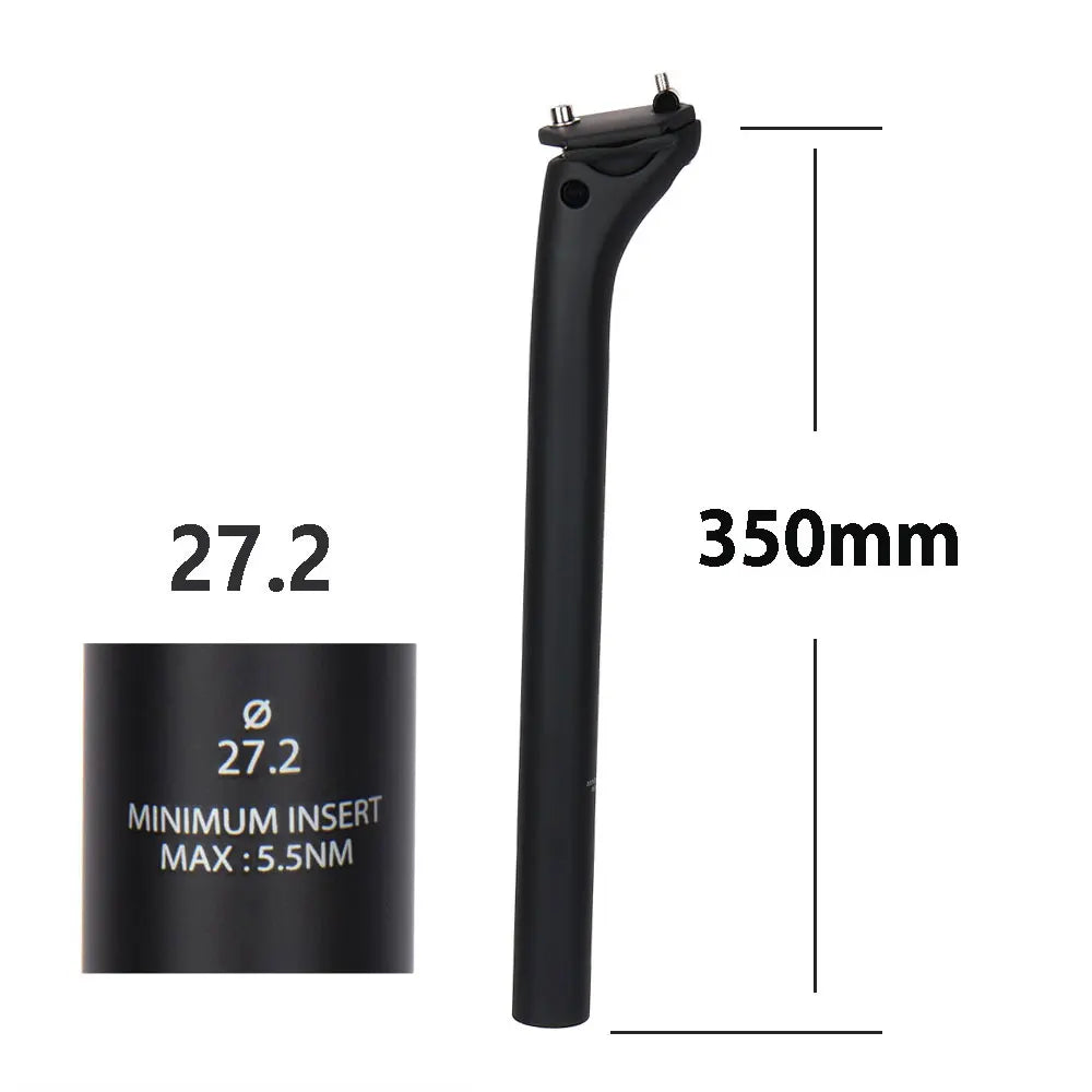 ELITAONE MTB Carbon Seat Post 20mm Offset 25.4-31.6mm Clamp 350-450mm Length Mountain/Road Bike Seatpost Lightweight Design