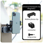 TELESIN 360° Rotation Magnetic Backpack Clip Clamp Mount for GoPro Hero 13 12 11 10 9 8 7 Insta360 DJI Action Camera Accessories