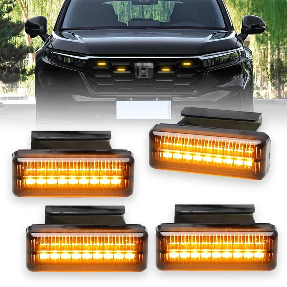 18LED Front Grille Light Universal model Car Daytime Running Light Wheel Eyebrow Lamp For Pickup Offroad 12V