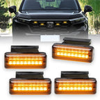 18LED Front Grille Light Universal model Car Daytime Running Light Wheel Eyebrow Lamp For Pickup Offroad 12V