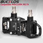 BUCKLOS Road Bike Pedal for LOOK DELTA System Road Bicycle Self-locking Pedal Ultralight Bike Clipless Pedals for DELTA