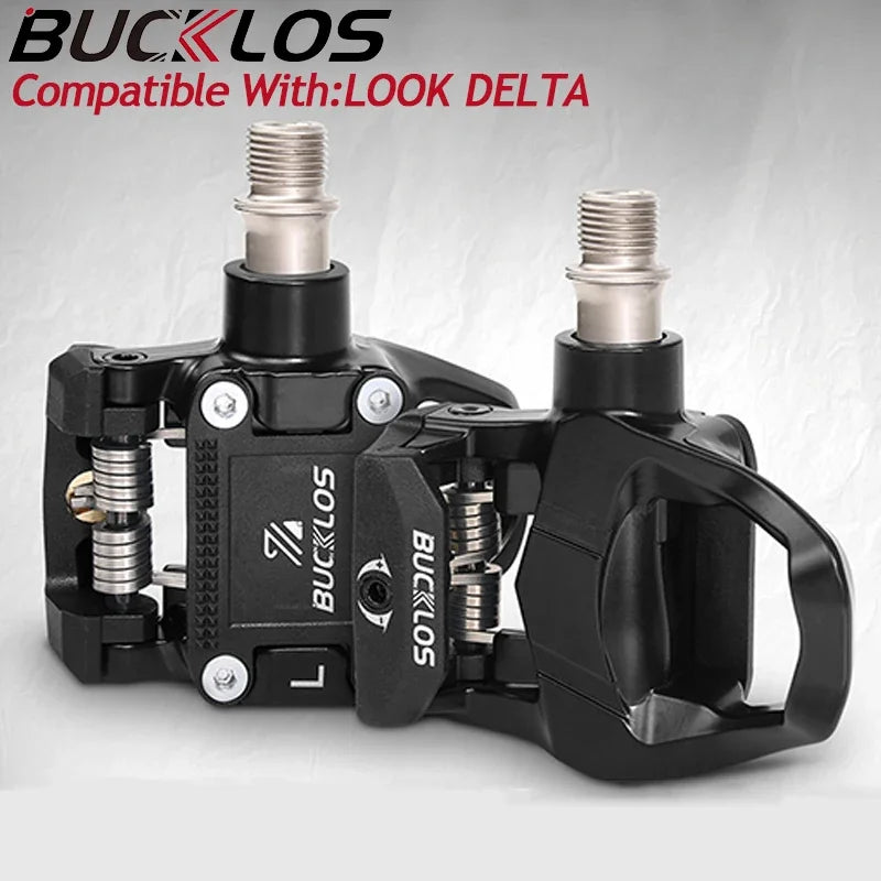 BUCKLOS Road Bike Pedal for LOOK DELTA System Road Bicycle Self-locking Pedal Ultralight Bike Clipless Pedals for DELTA